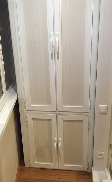 Корпусной шкаф из алюминия с 4-мя дверьми (притвор на импост) - вид 2