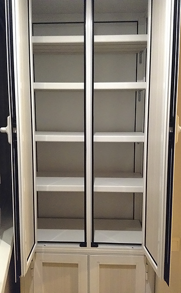 Корпусной шкаф из алюминия с 4-мя дверьми (притвор на импост) - вид 3